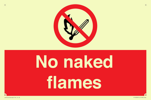 No naked flames